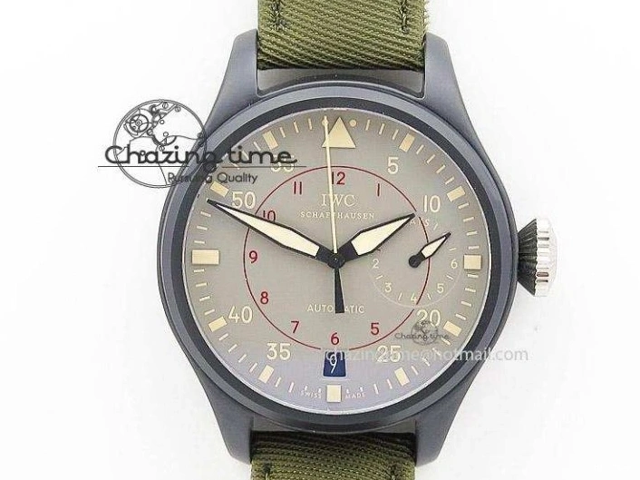 MIROTIME 0130 Big Pilot IW329701 M+F 1:1 Best Edition Black Dial on Brown Leather Strap MY RelaxedFit 7005